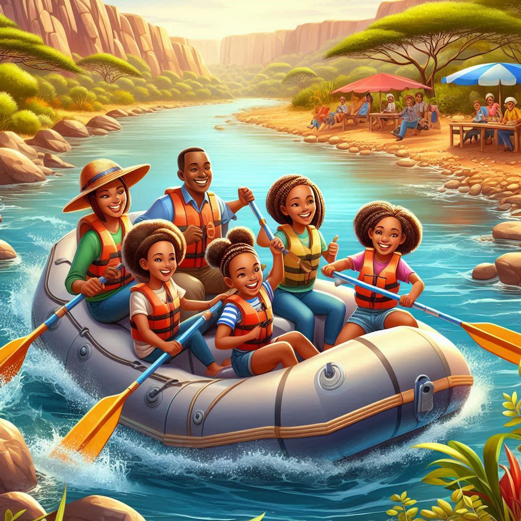 Image of a family on a rafting experience